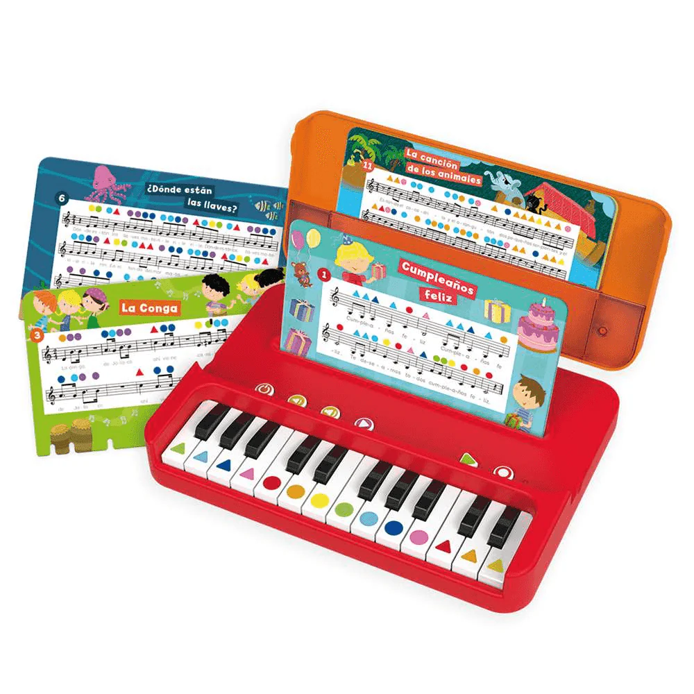 Yo Aprendo a Tocar el Piano – Piano infantil portátil con 12 partituras de canciones populares - Image 3