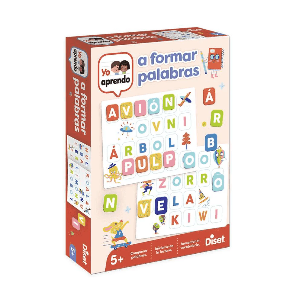 Yo Aprendo Formar Palabras – Juego educativo para aprender a leer y escribir con letras y tarjetas