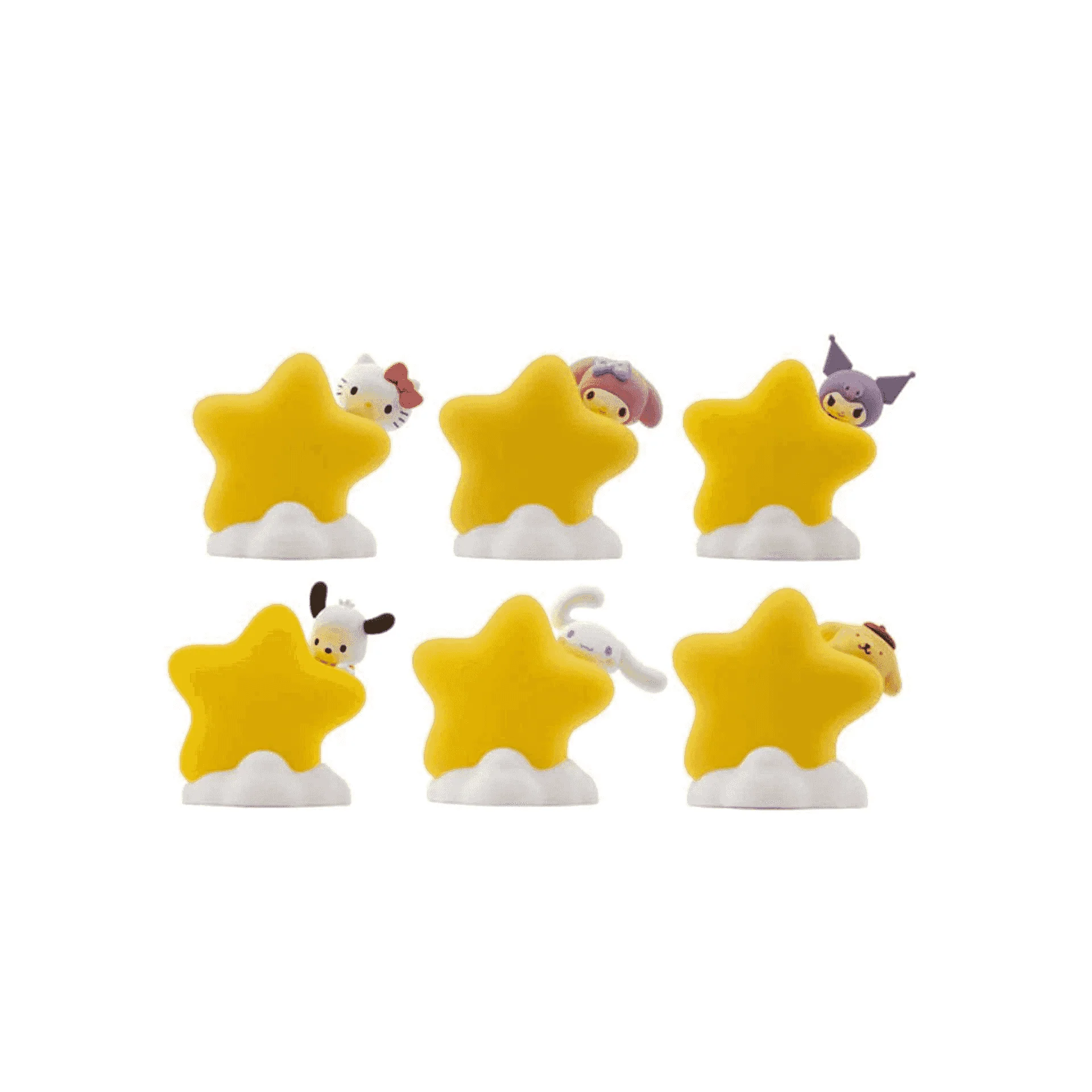 YUME TOYS Sanrio Figuras Mini Bedside Light Star Light Series Hello Kitty 8 cm